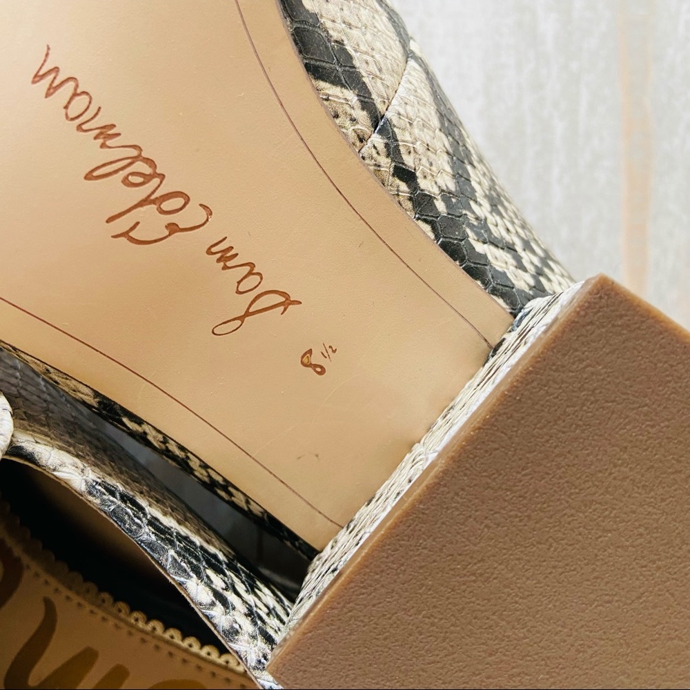 New Sam Edelman Jamille snake-embossed Loafers - Picture 9 of 10